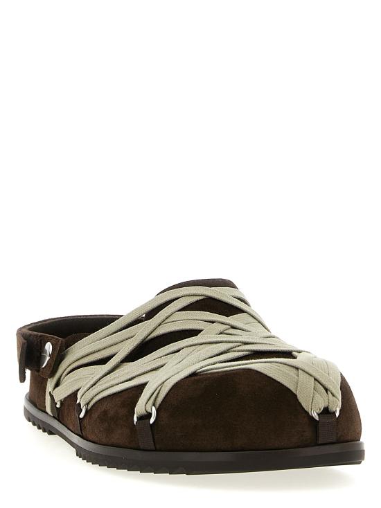 25FW 릭 오웬스 뮬/슬리퍼 RU02E1813LVSW104 Brown - RICK OWENS