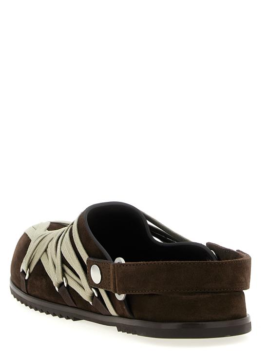 25FW 릭 오웬스 뮬/슬리퍼 RU02E1813LVSW104 Brown - RICK OWENS