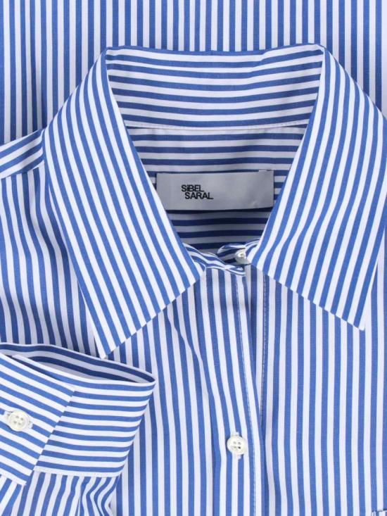 25FW 사이블사렐 셔츠 IMNY SHIRTBLUE WHITE STRIPE Blue - SIBEL SARAL