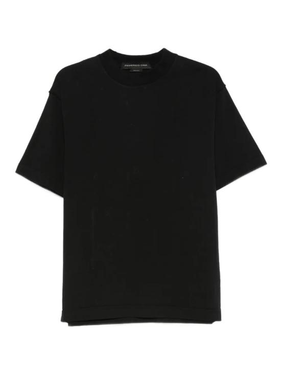 25FW 페데리코 시나 반팔 티셔츠 FCCOTS0101R BLACK