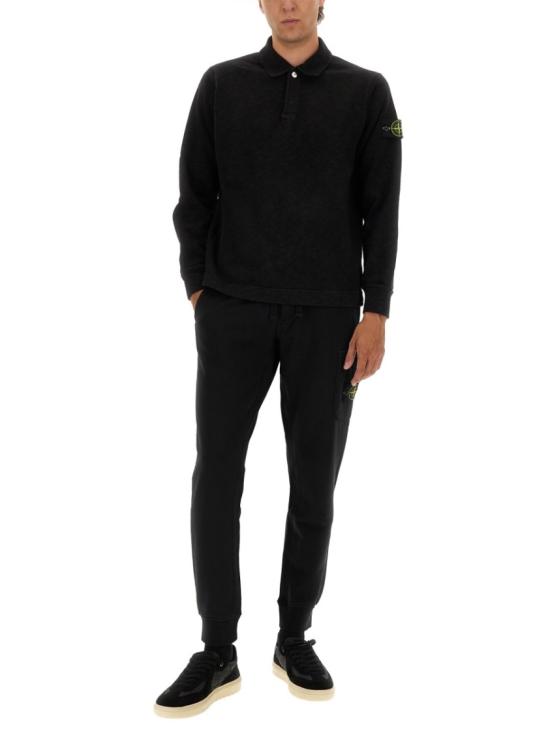 25FW 스톤 아일랜드 폴로 티셔츠 6100054 S0238V0029 Black - STONE ISLAND