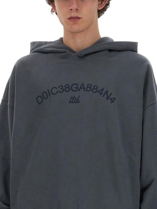  돌체앤가바나 후드 티셔츠 G9AYQT G7M8EN9299 Grey - DOLCE & GABBANA