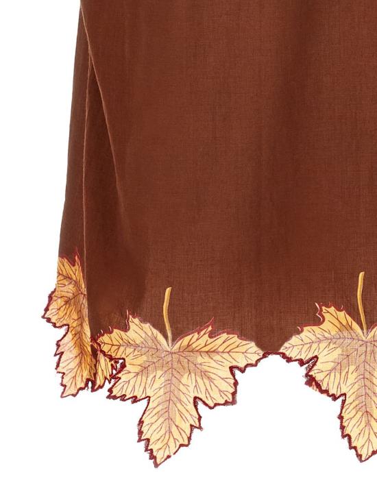  보디 긴팔 셔츠 MRF25SH029ABURN BROWN - BODE