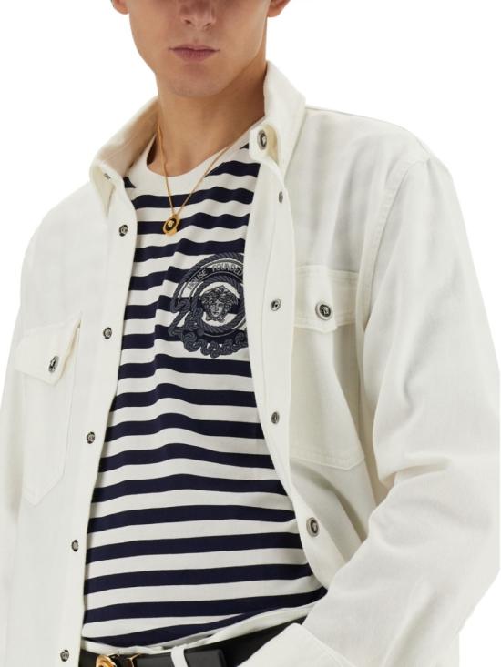  베르사체 반팔 티셔츠 1013302 1A098732WL60 Multicolor - VERSACE