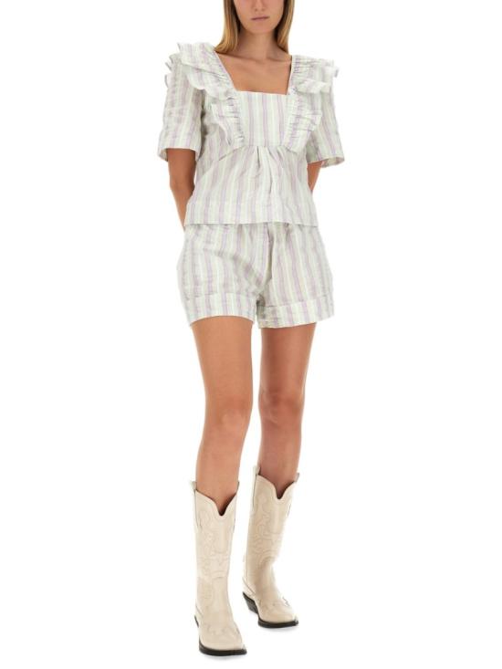  가니 블라우스 F8042 494 White - GANNI