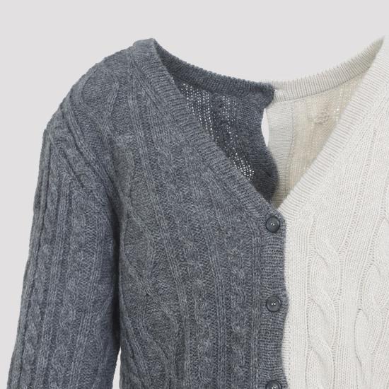 25FW 모스키노 가디건 252EA0912 5504 1506 GREY - MOSCHINO