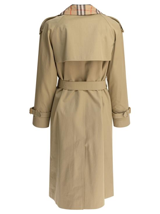 25FW 버버리 롱 체크 칼라 캐슬포드 트렌치코트 햄퍼 8111157 Neutrals - BURBERRY