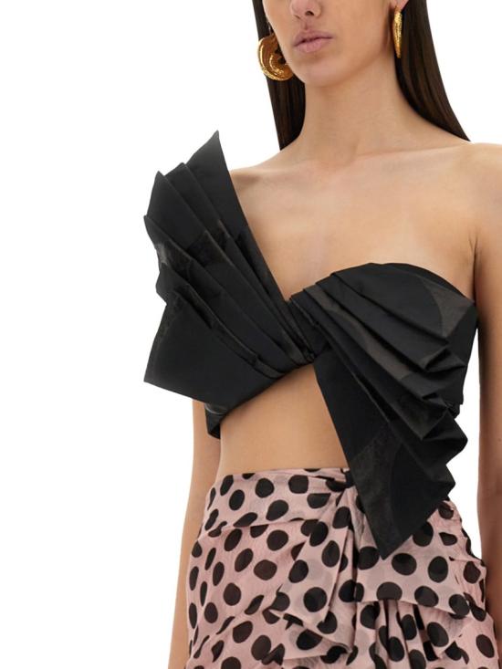 25SS 니나리찌 민소매 티셔츠 25PCTO022PL0471 U9000 Black - NINA RICCI