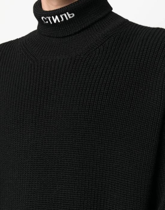25FW 헤론 프레스톤 터틀넥 HMHA006F22KNI0011001 Black - HERON PRESTON