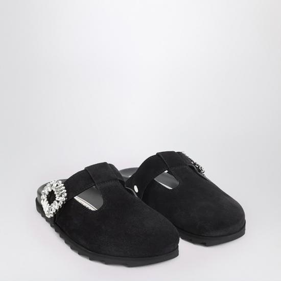 25FW 로저비비에 뮬/슬리퍼 RVW62542100HG0 Black - ROGER VIVIER