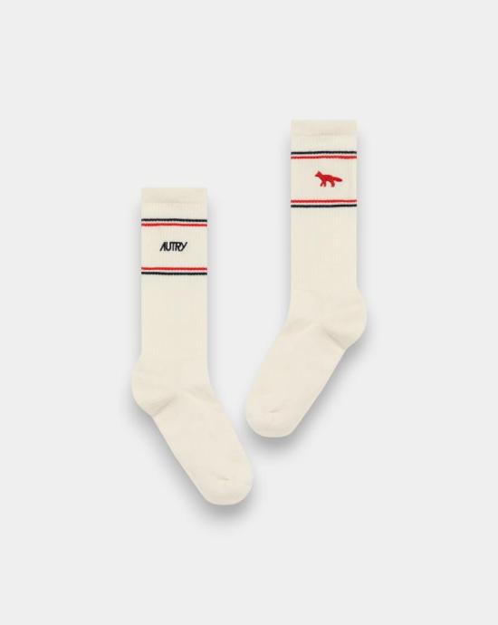 25FW 오트리 양말 SOPU MK4W WHITE White