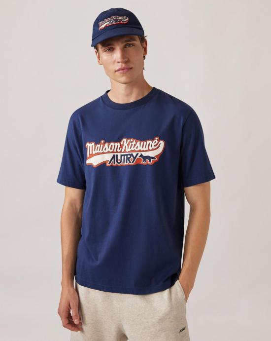 25FW 오트리 반팔 티셔츠 TSPX MK2B BLUE Blue - AUTRY