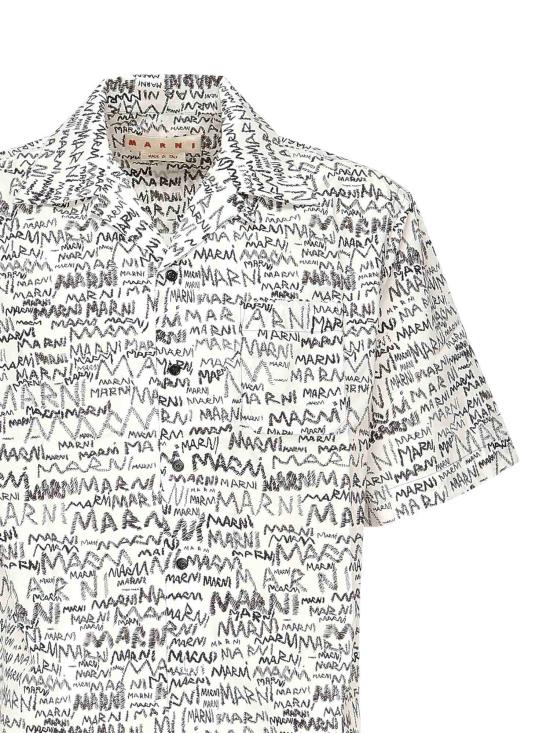 25SS 마르니 반팔 셔츠 CUMU0213A5 UTC464MPW01 White - MARNI