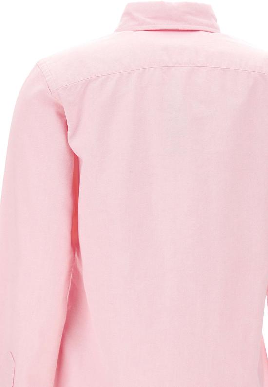 24FW 폴로 랄프로렌 슬림 핏 스트라이프 옥스포드 셔츠 211891377 002 Pink - POLO RALPH LAUREN