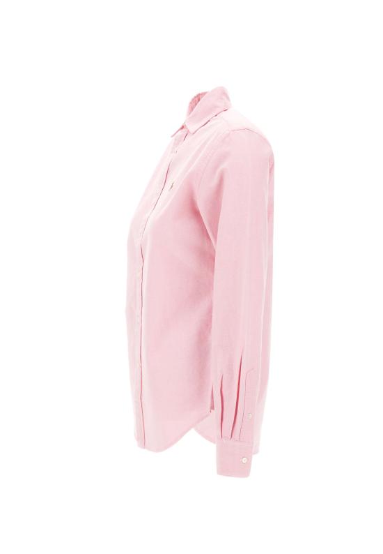 24FW 폴로 랄프로렌 슬림 핏 스트라이프 옥스포드 셔츠 211891377 002 Pink - POLO RALPH LAUREN