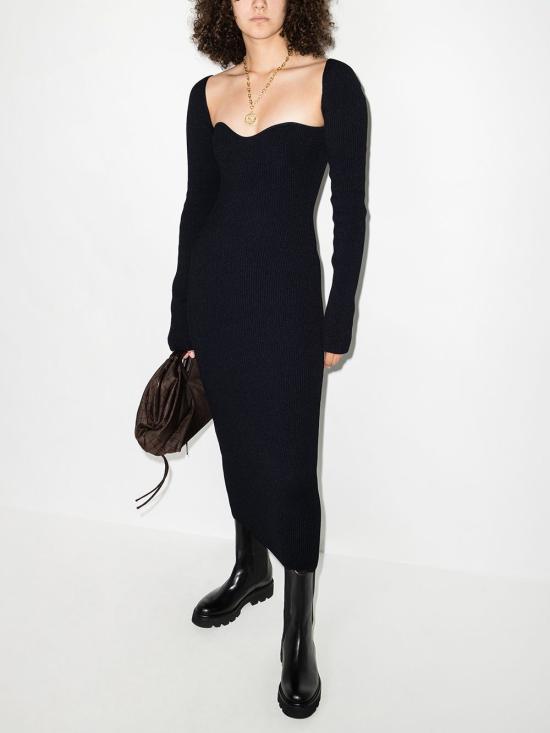 25FW 케이트 미디 원피스 8300400 200 Black - KHAITE