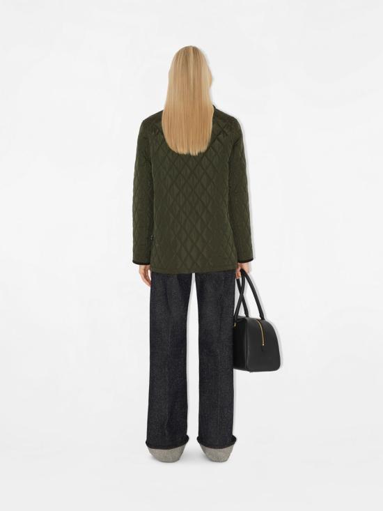 25FW 버버리 퀼팅 나일론 반 자켓 8113591 SHALE BRUSH - BURBERRY