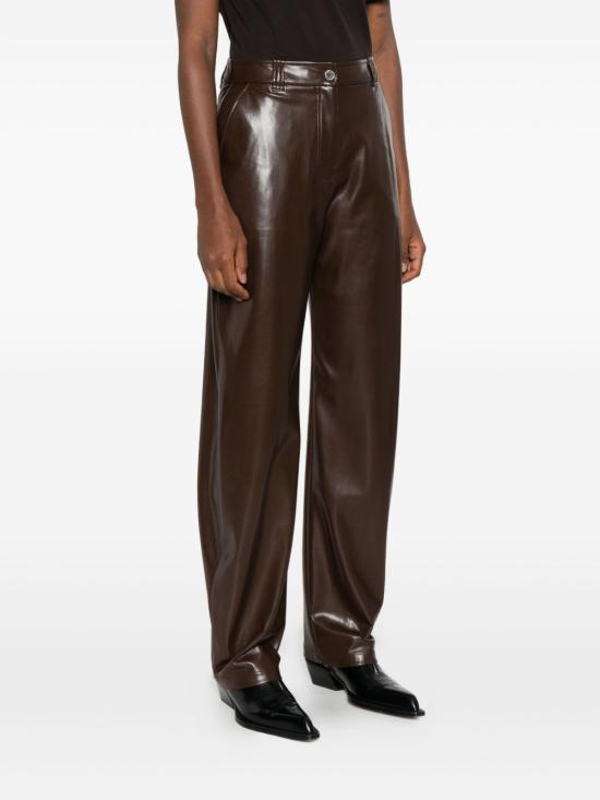 25FW 핑코 팬츠 PANINO105371 A2P4M22 Brown - PINKO