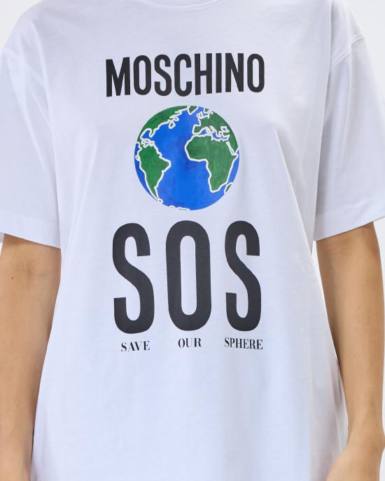 25FW 모스키노 반팔 티셔츠 0713 5441 1001 - MOSCHINO