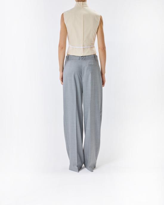 25FW 모스키노 민소매 티셔츠 0806 5436 1555 BEIGE - MOSCHINO