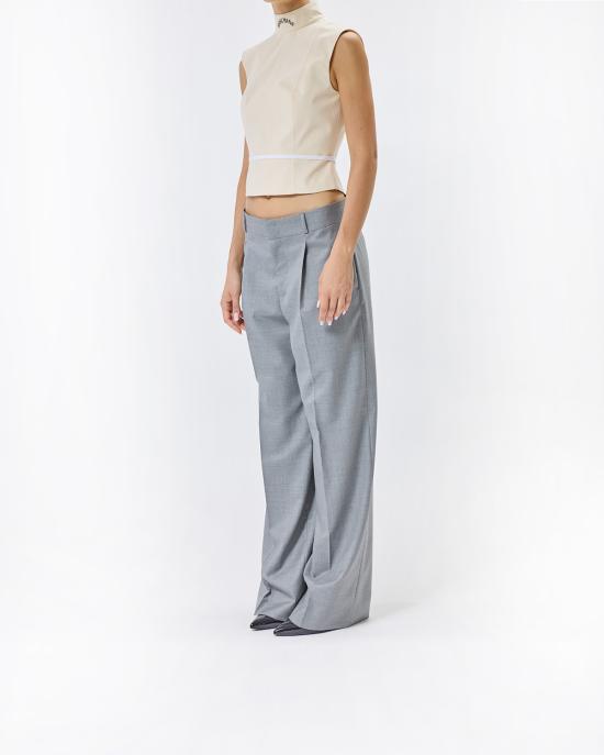 25FW 모스키노 민소매 티셔츠 0806 5436 1555 BEIGE - MOSCHINO