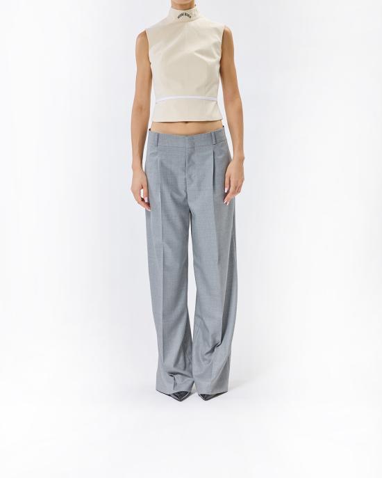 25FW 모스키노 민소매 티셔츠 0806 5436 1555 BEIGE - MOSCHINO