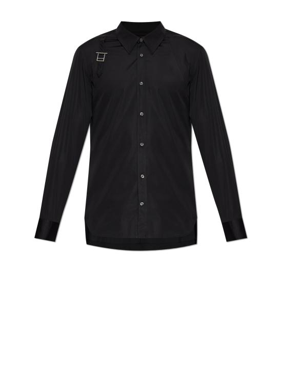 25FW 알렉산더 맥퀸 T바 하네스 긴팔 셔츠 828259 QNAAX1000 Black