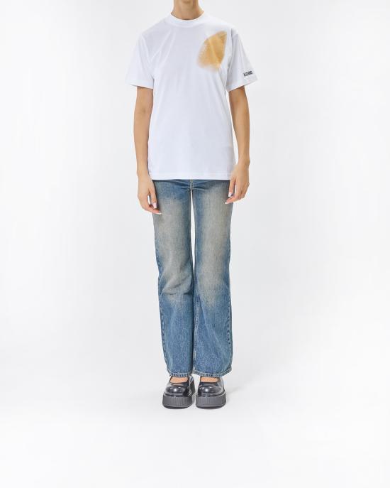 25FW 모스키노 반팔 티셔츠 0702 5541 1001 BIANCO - MOSCHINO