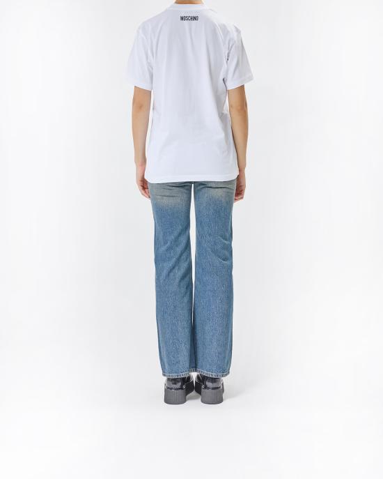 25FW 모스키노 반팔 티셔츠 0722 5541 1001 BIANCO - MOSCHINO