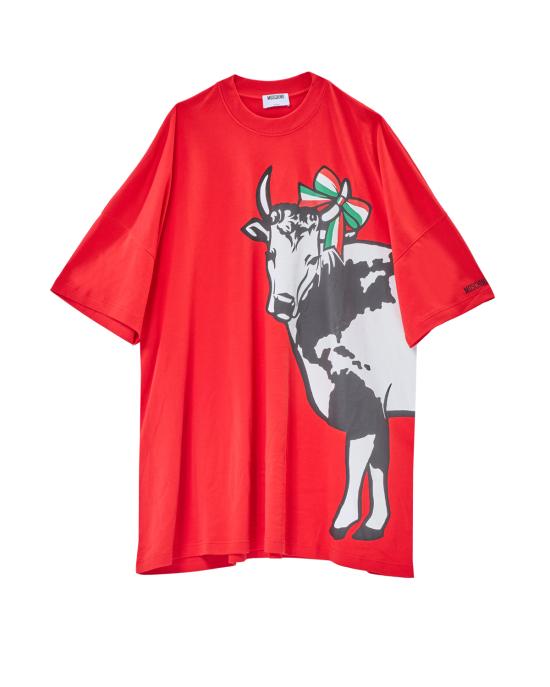 25FW 모스키노 원피스 0408 0554 1115 ROSSO MULTI