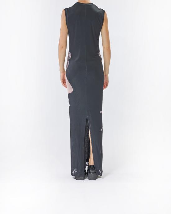 25FW 모스키노 롱 원피스 0414 5544 1888 NERO MULTI - MOSCHINO