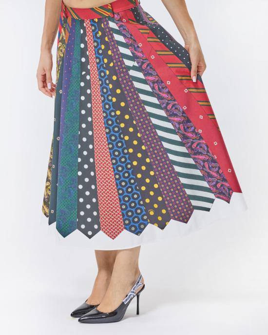 25FW 모스키노 롱 스커트 0113 5553 1888 MULTICOLOR - MOSCHINO