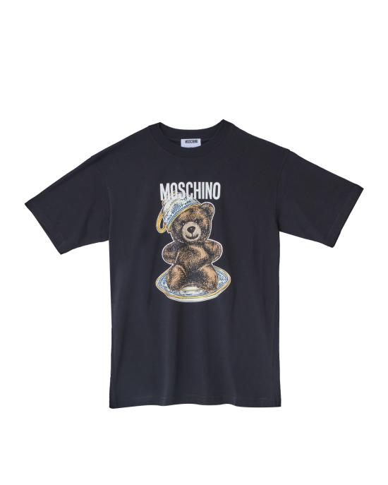 25FW 모스키노 반팔 티셔츠 0724 5541 1555 NERO