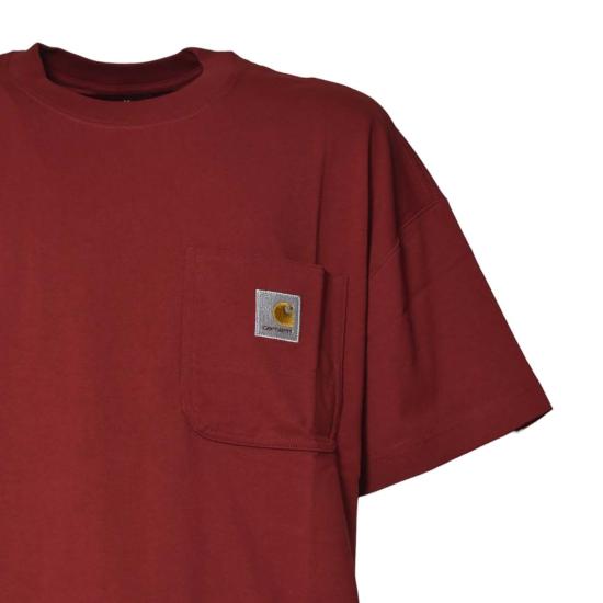 25FW 칼하트 WIP 반팔 티셔츠 I035523 H8XX Red - CARHARTT WIP