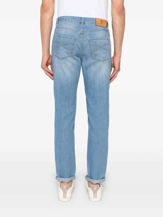  브루넬로 쿠치넬리 스트레이트 팬츠 ME645D3210C1470 Light Wash - BRUNELLO CUCINELLI