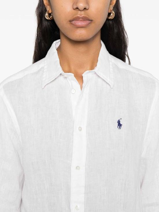 26SS 폴로 랄프로렌 포니 자수 리넨 셔츠 (211970730009) 211970730001 White - POLO RALPH LAUREN