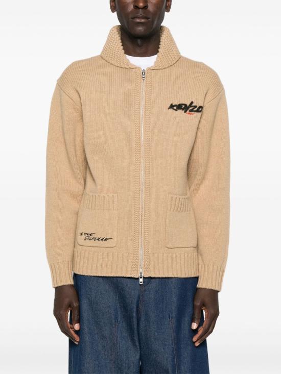 25FW 겐조 긴팔 티셔츠 FF65CA741 3CK11 Beige - KENZO