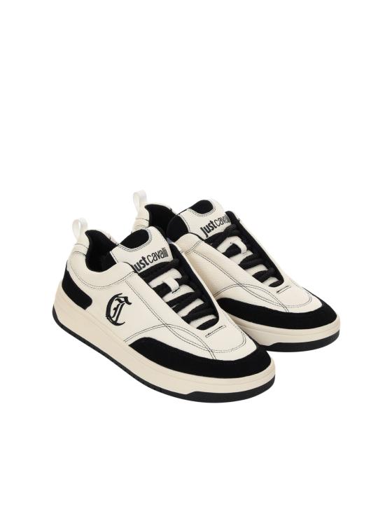 25FW 로베르토 카발리 스니커즈 79QA3SM1 ZSD72L02 White - ROBERTO CAVALLI