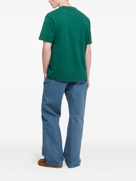 25FW JW앤더슨 반팔 티셔츠 JT0258 PG1510591 Green - JW ANDERSON