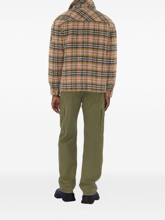 25FW 버버리 체크 울 오버셔츠 8110913 B1001 Beige - BURBERRY