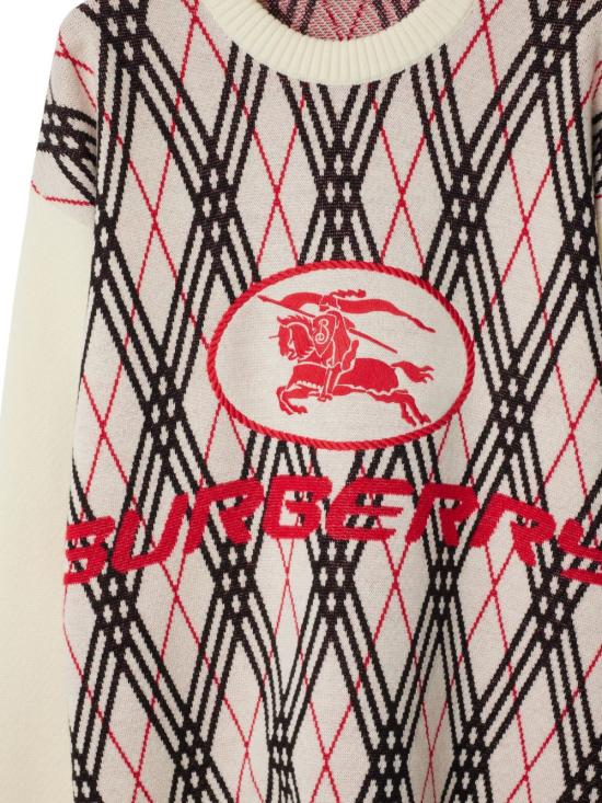 25FW 버버리 아가일 체크 울 블렌드 스웨터 8110554 A3282 MultiColour - BURBERRY