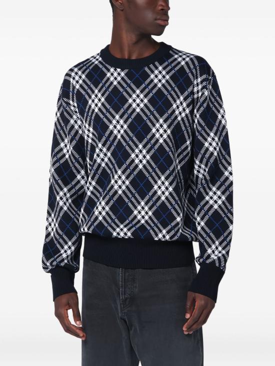 25FW 버버리 체크 울 스웨터 8110614 A1014 MultiColour - BURBERRY