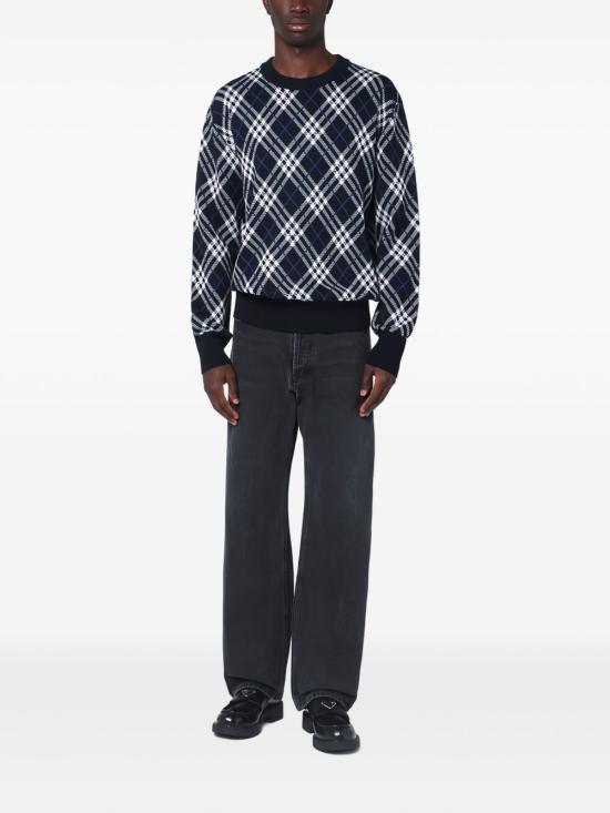 25FW 버버리 체크 울 스웨터 8110614 A1014 MultiColour - BURBERRY