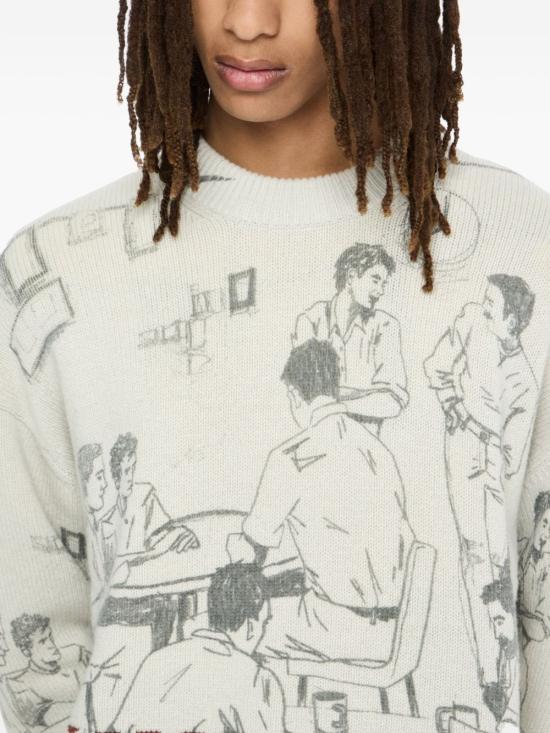 25FW JW앤더슨 스웨터 KW1439 YN0373943 Grey - JW ANDERSON