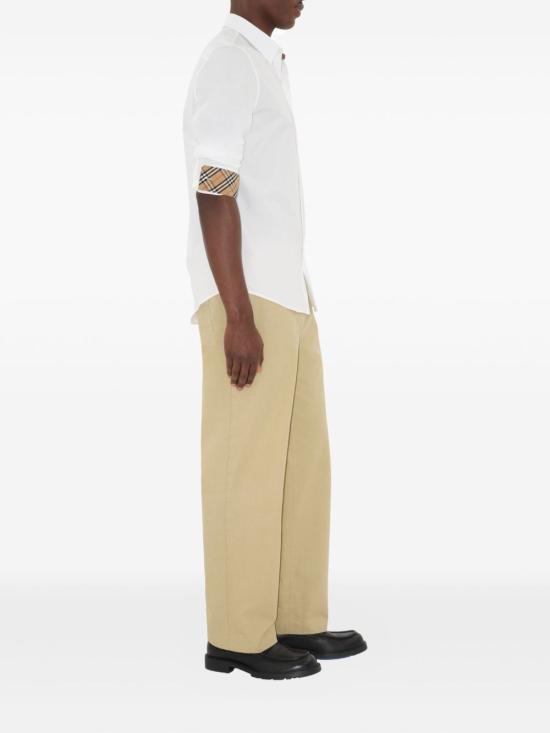 25FW 버버리 코튼 포플린 셔츠 8113135 A1464 White - BURBERRY