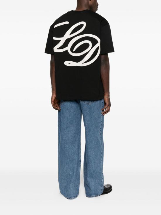 25FW 레듀 반팔 티셔츠 1000478 Black - LES DEUX