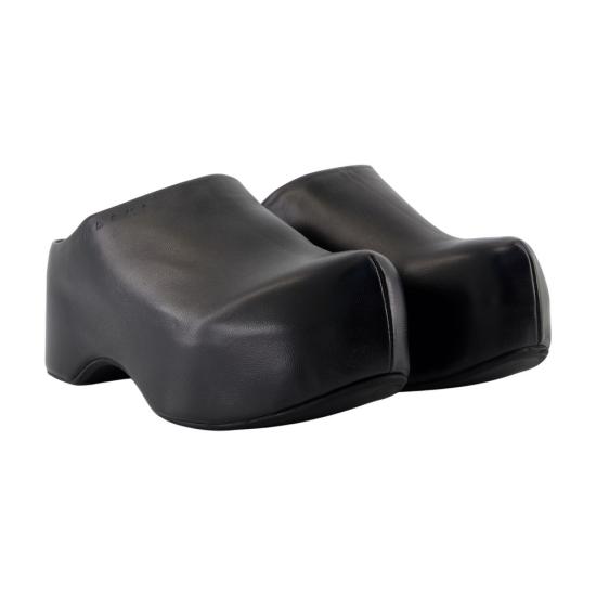 25FW 마르니 뮬/슬리퍼 SBMS009704 P3628 00N99 black - MARNI