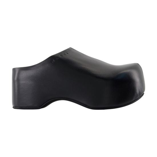 25FW 마르니 뮬/슬리퍼 SBMS009704 P3628 00N99 black