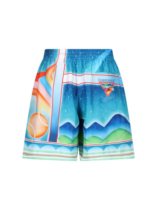 25FW 카사블랑카 스트레이트 팬츠 MPF25 TR 012 07 GALAXY COURT MultiColour - CASABLANCA