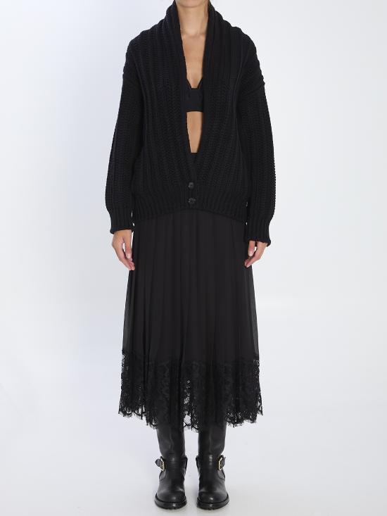 25FW 돌체앤가바나 가디건 FXVCWT BLACK - DOLCE & GABBANA